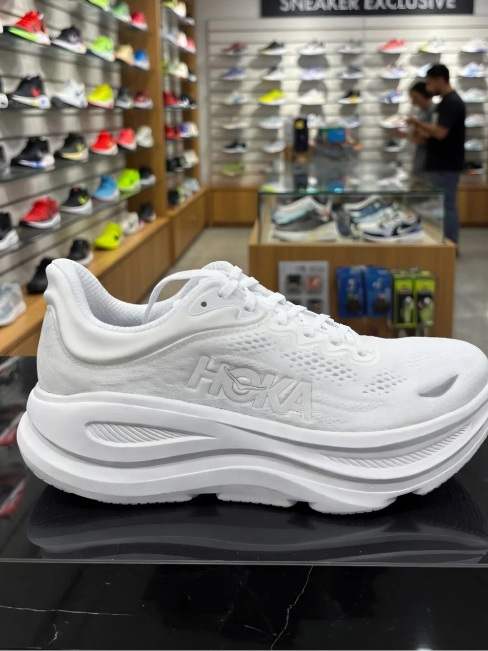 Hoka Women's All-White Athletic Running Shoe